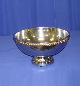 5-gal. Punch Bowl with Ladle (Gold Trim)
