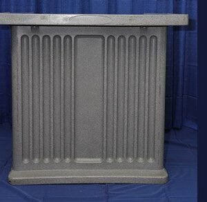 Gray Resin Bar/Ice Compartment