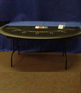 Black Jack Game Table Green